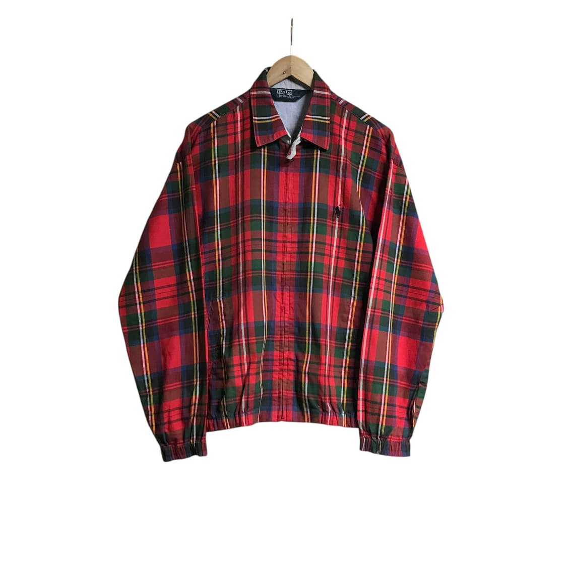 폴로 90s 체크 블루종자켓 상품이미지2