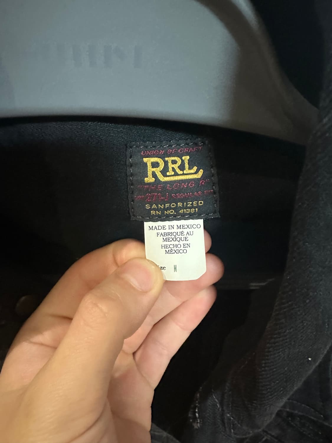 [M] RRL lot271 흑청 멕시코산 상품이미지5