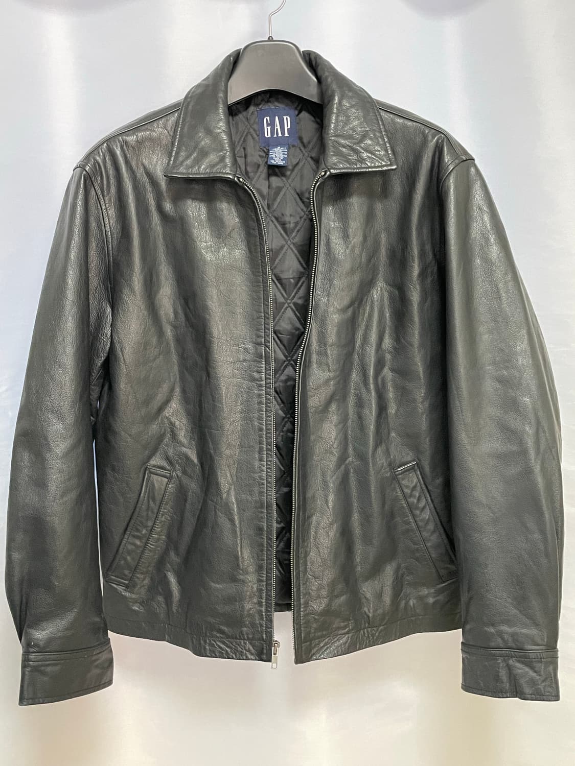 [D.O Archives] 90s 올드갭 레더 싱글 라이더자켓 블랙(M) 상품이미지9