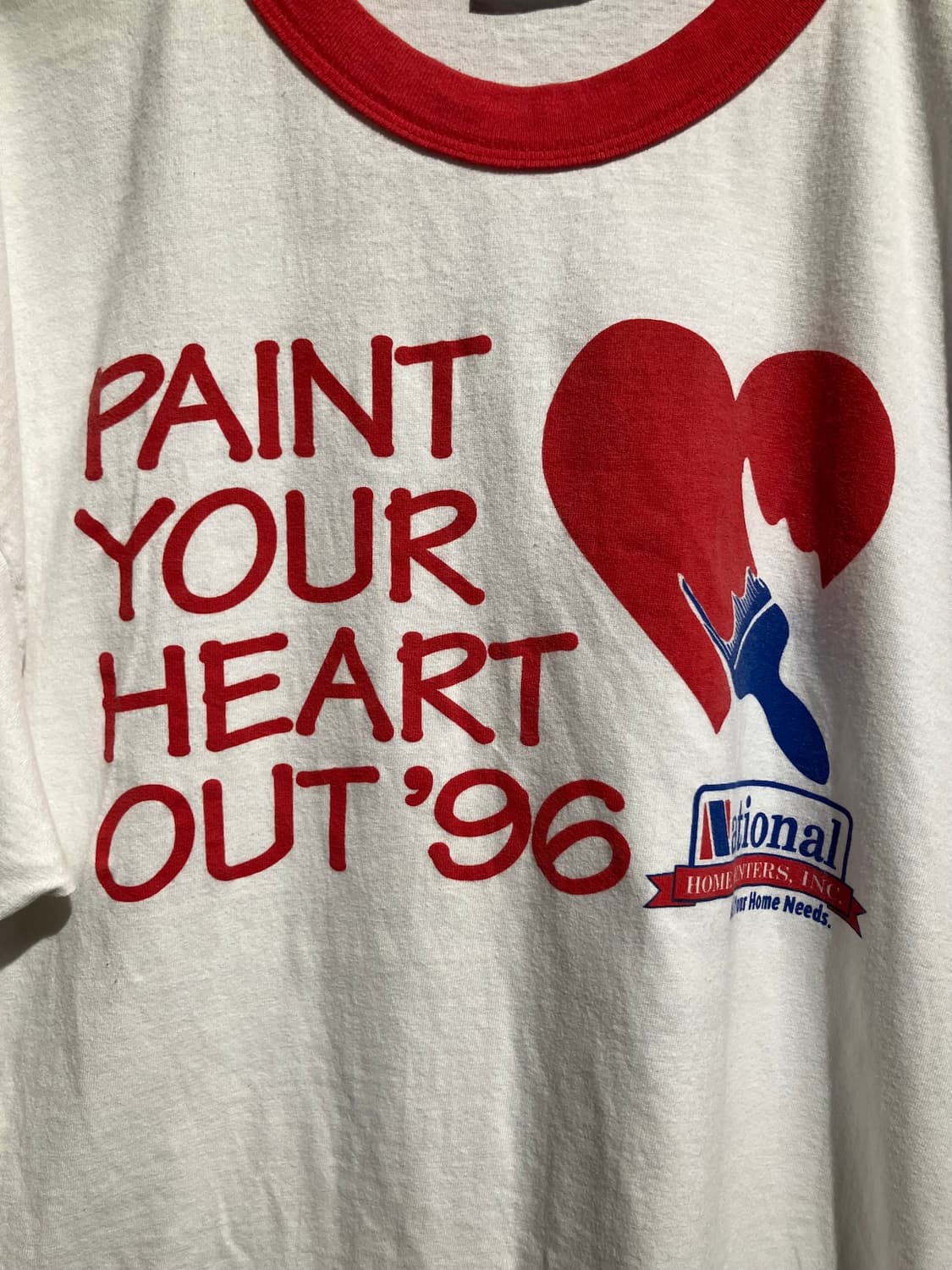 90s USA 빈티지 헤인즈 링거 티셔츠 상품이미지3