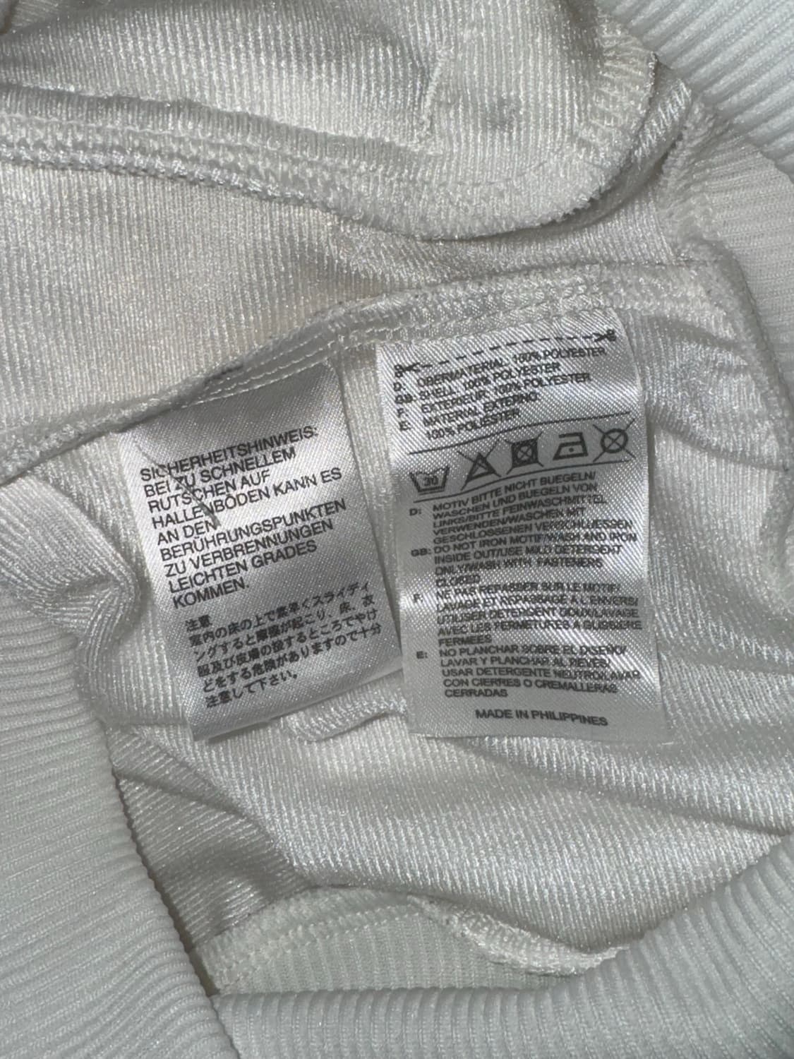 아디다스 화이트 실버 크롭 져지 36 빈티지 갸루 대대장 상품이미지4