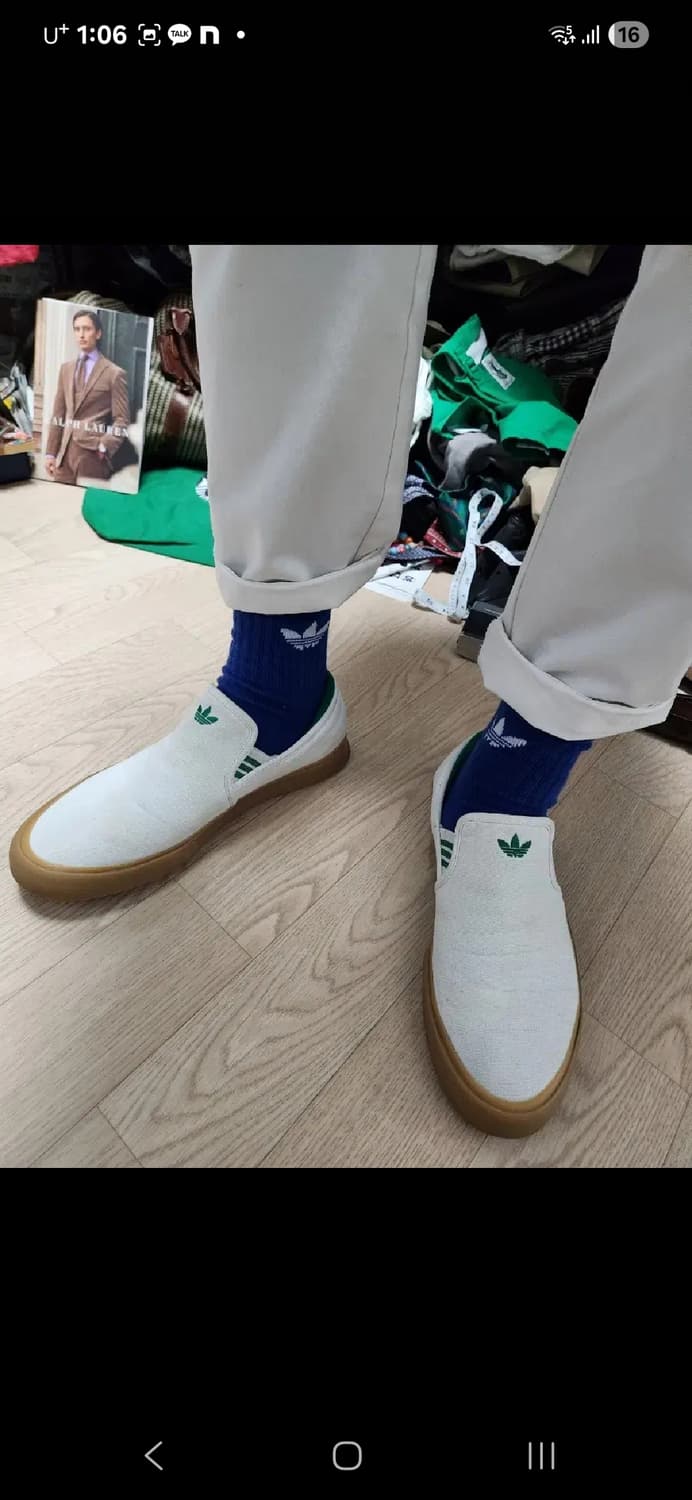 아디다스 그린 검솔 로퍼 슬립 280 상품이미지8