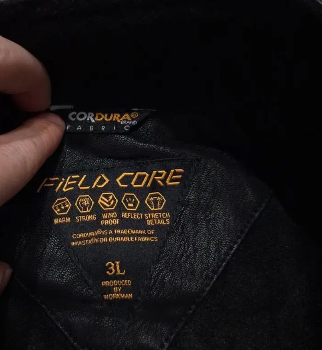 FIELD CORE 가죽 자켓 블랙 3L 상품이미지5