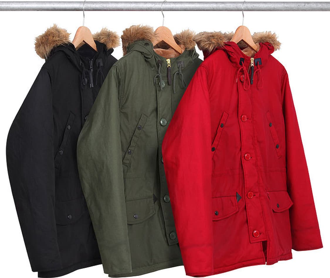 Supreme 슈프림 x 밀러레인 왁스 코튼 엔쓰리비 파카 블랙 상품이미지6