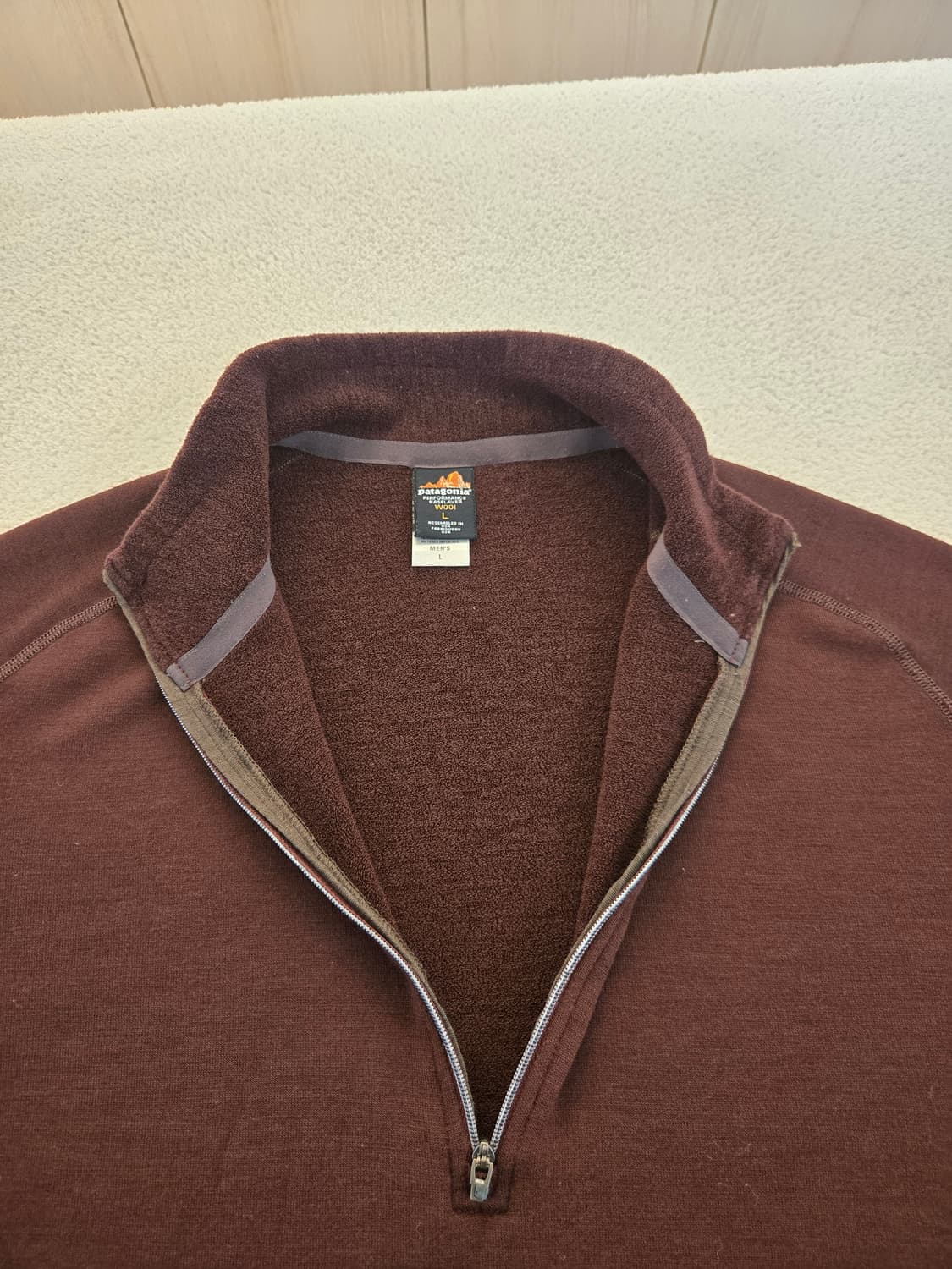 파타고니아 브라운 하프집업 긴팔티(올드 희귀템) L 상품이미지8