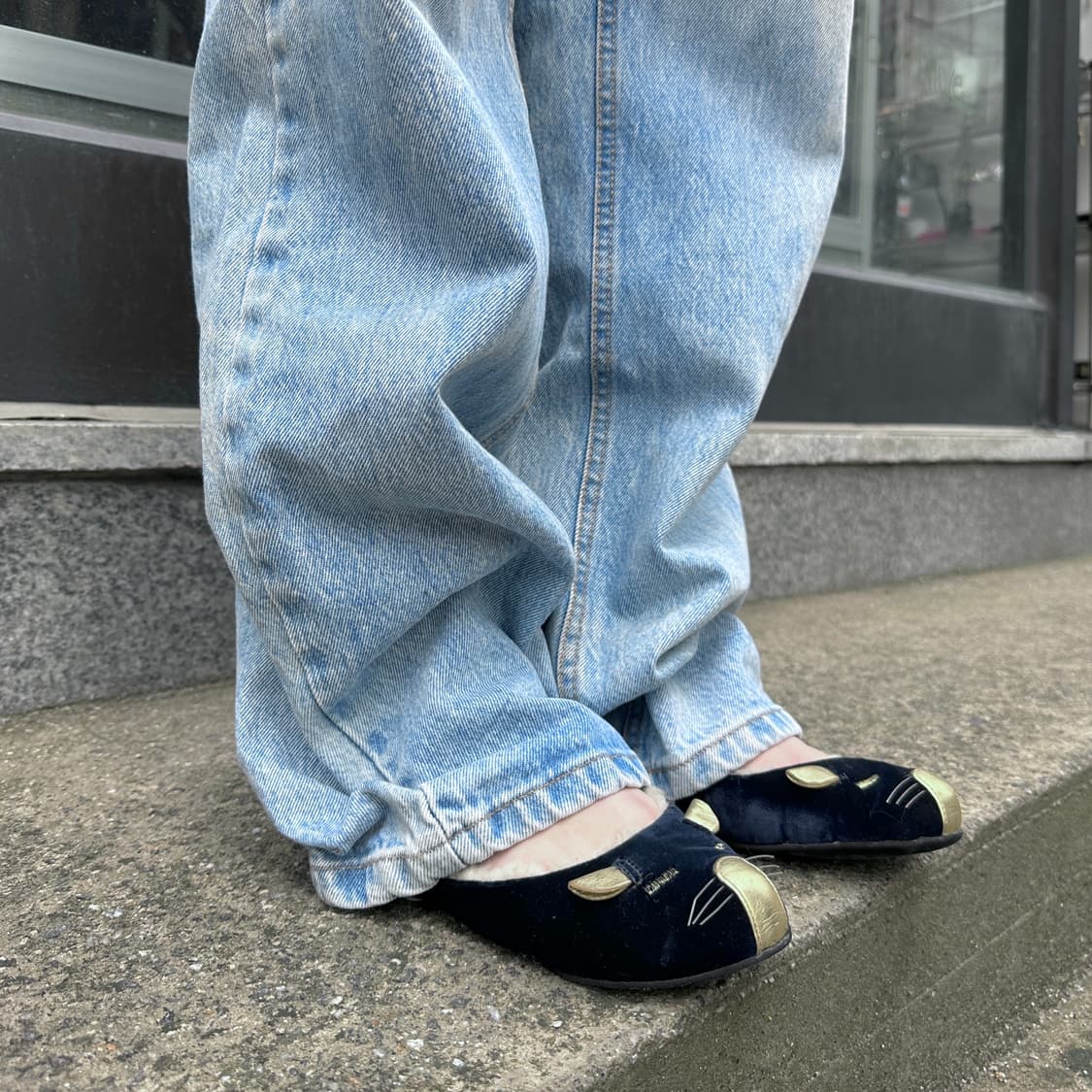 00s 마크 제이콥스 벨벳 졸린 마우스/쥐 발레 플랫 상품이미지8