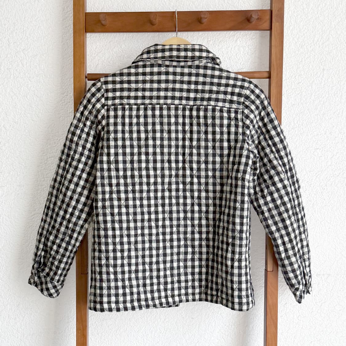 체크 모리 패딩 자켓 상품이미지5