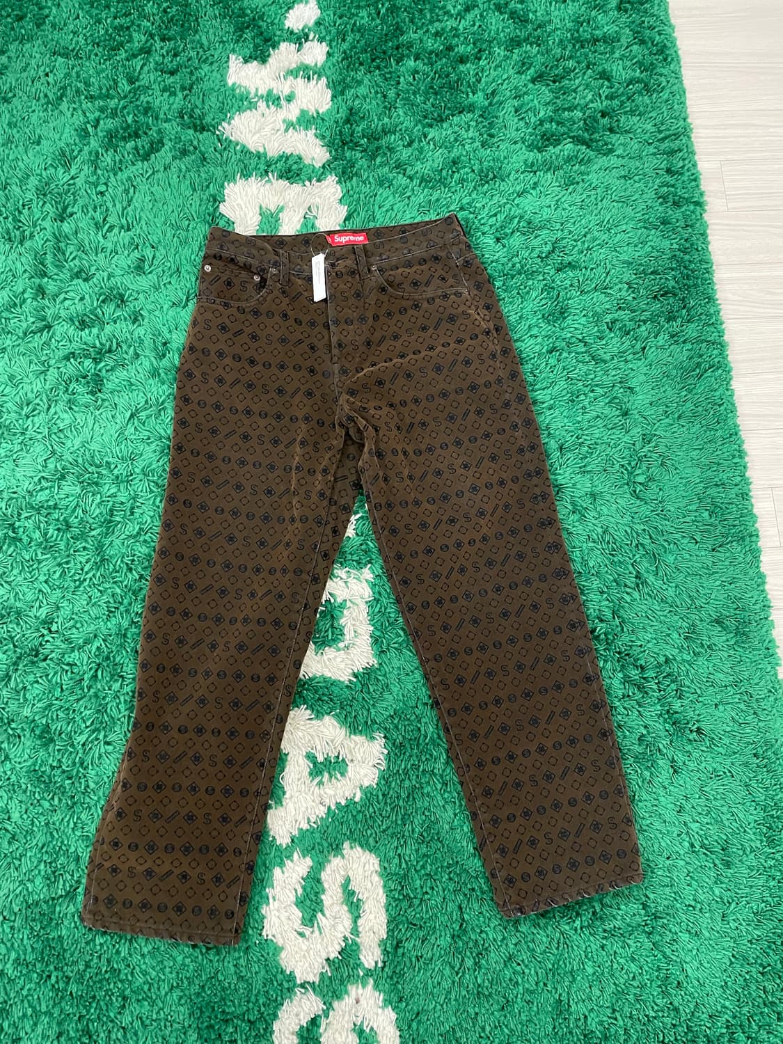 [30] 슈프림 24FW 플록 루즈 핏 진 상품이미지2