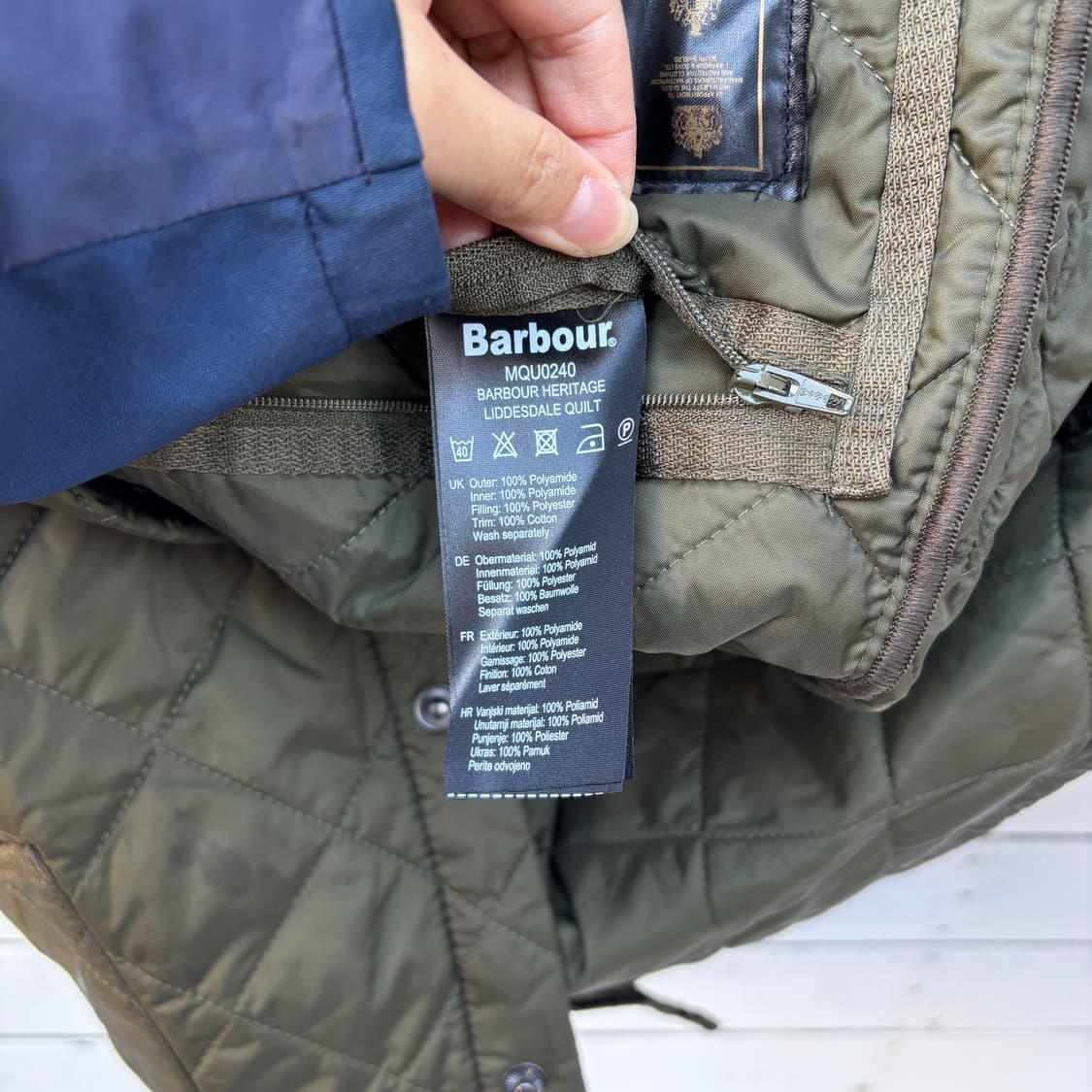 Barbour 바버 퀼팅 자켓 상품이미지5