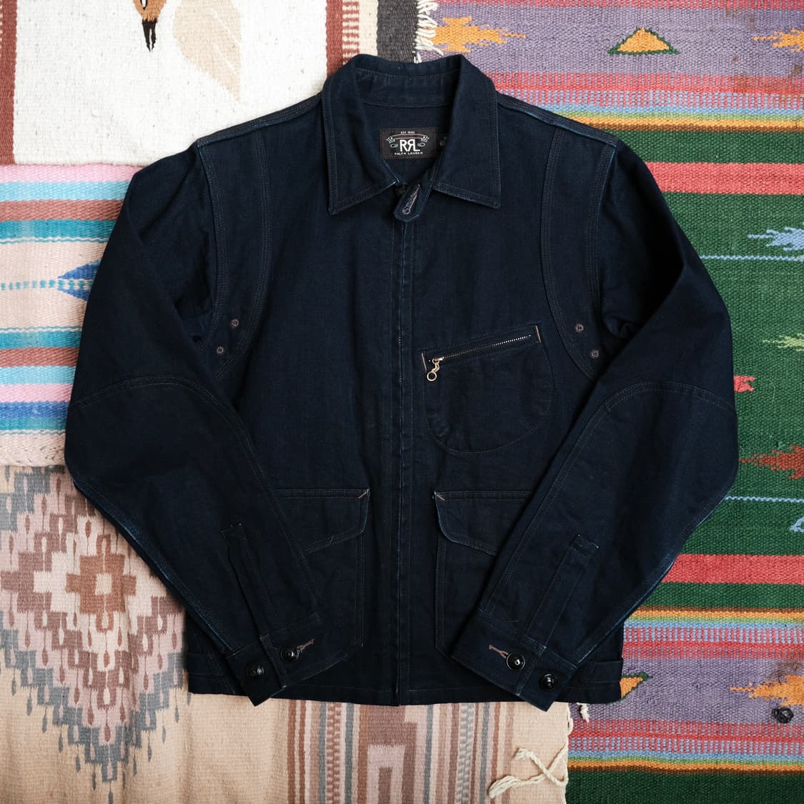 RRL 더블알엘 인디고 스포츠 자켓 xs사이즈 (추천 44-55) 상품이미지2