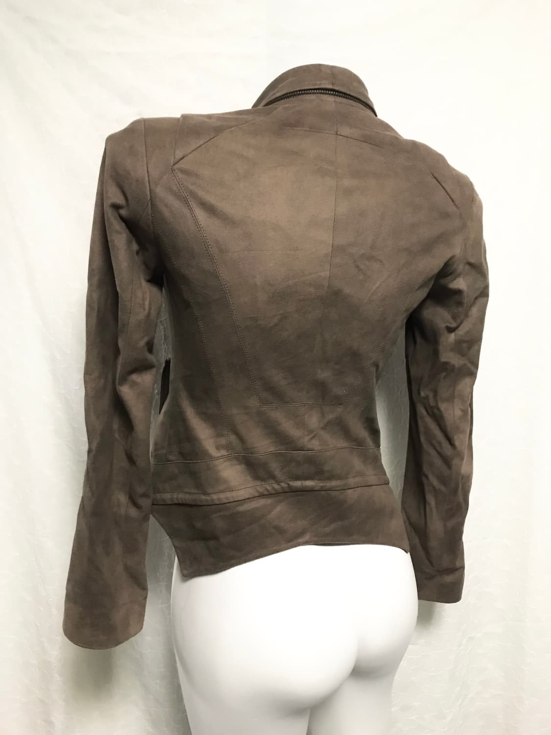 빈티지 아카이브 사선 지퍼 스웨이드 자켓 상품이미지8