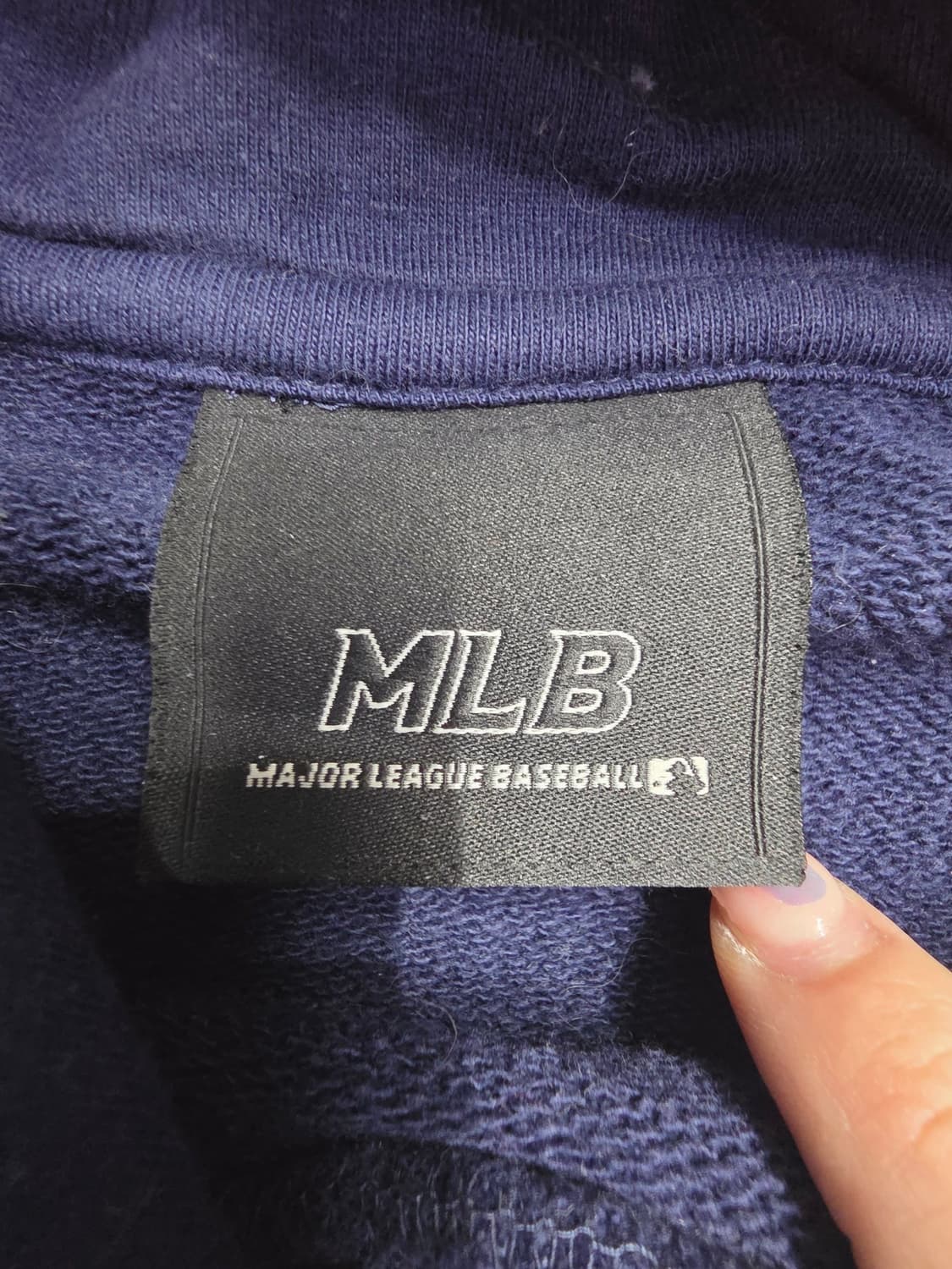 [프립]100/MLB 클리블랜드 인디언스 와후추장 자수 후드티 네이비 상품이미지7