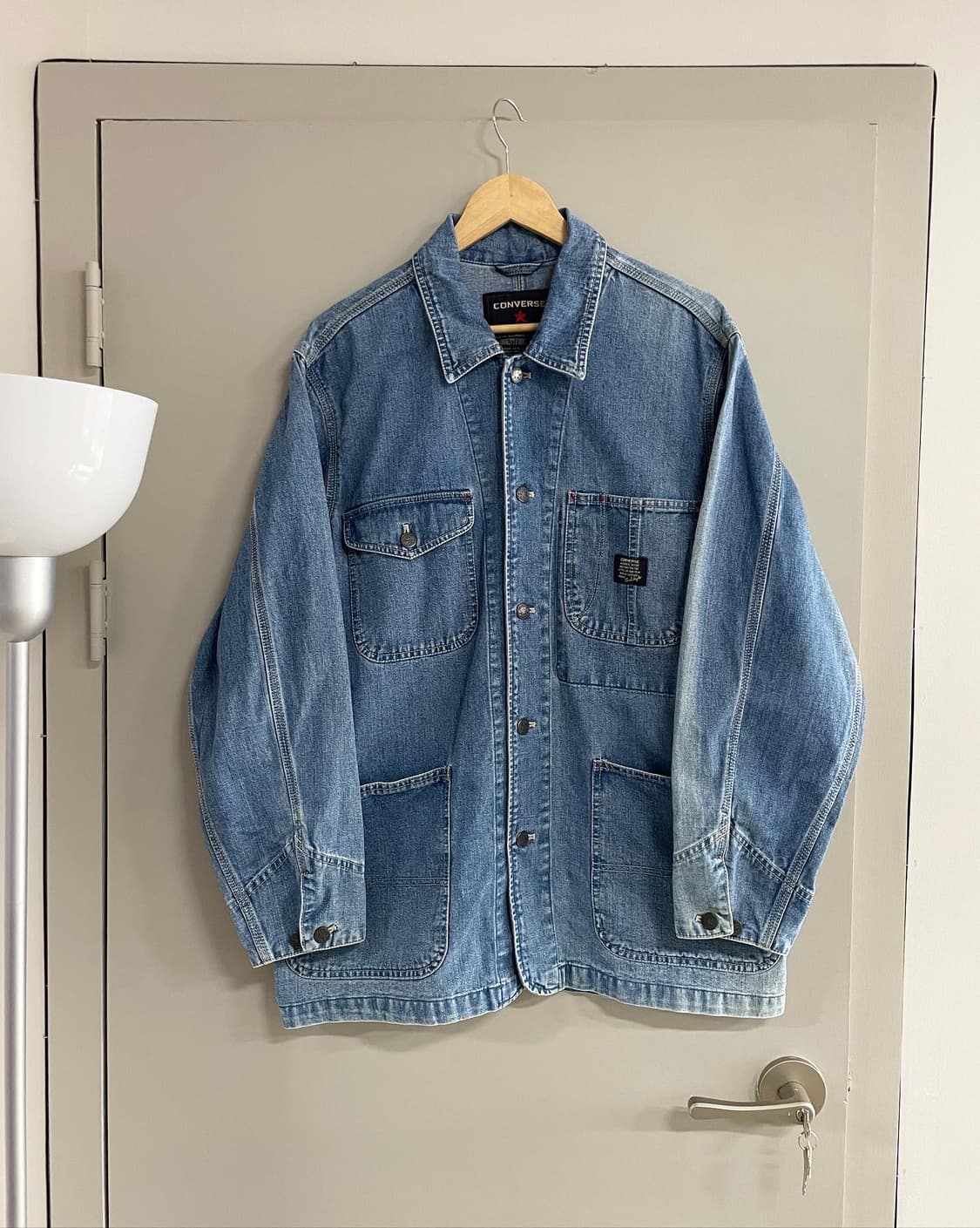 90s 컨버스 빈티지 데님 초어 자켓 (105) 상품이미지1