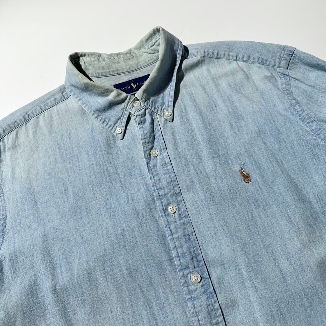 폴로 랄프로렌 샴브레이 데님 셔츠 상품이미지3