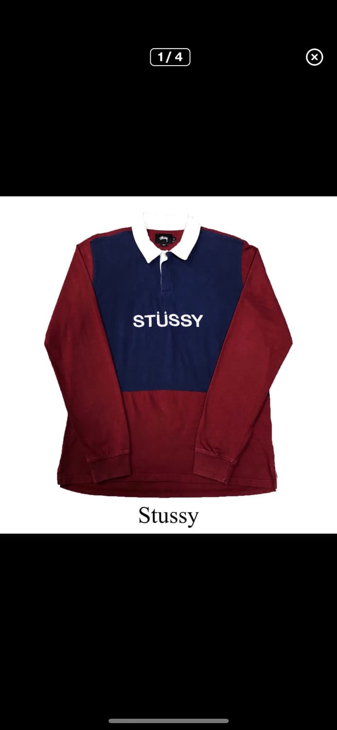 M 스투시 카라넥 롱슬리브 상품이미지1