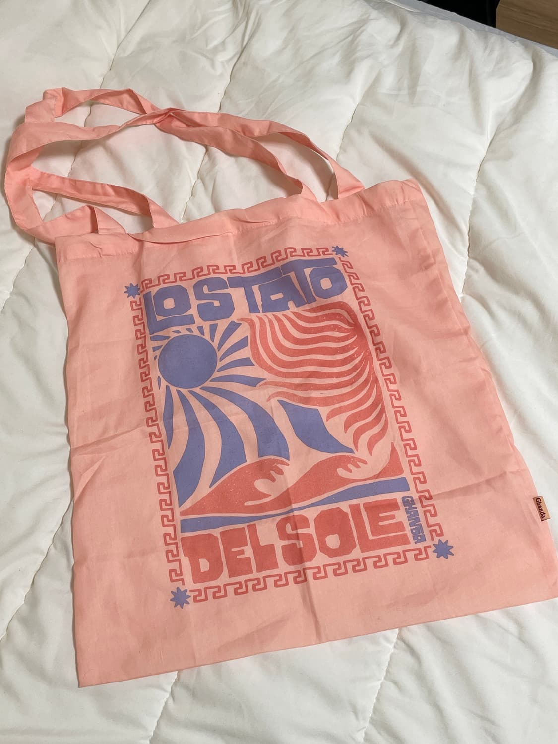 호주 Ghanda 피치 에코백 토트백 상품이미지1