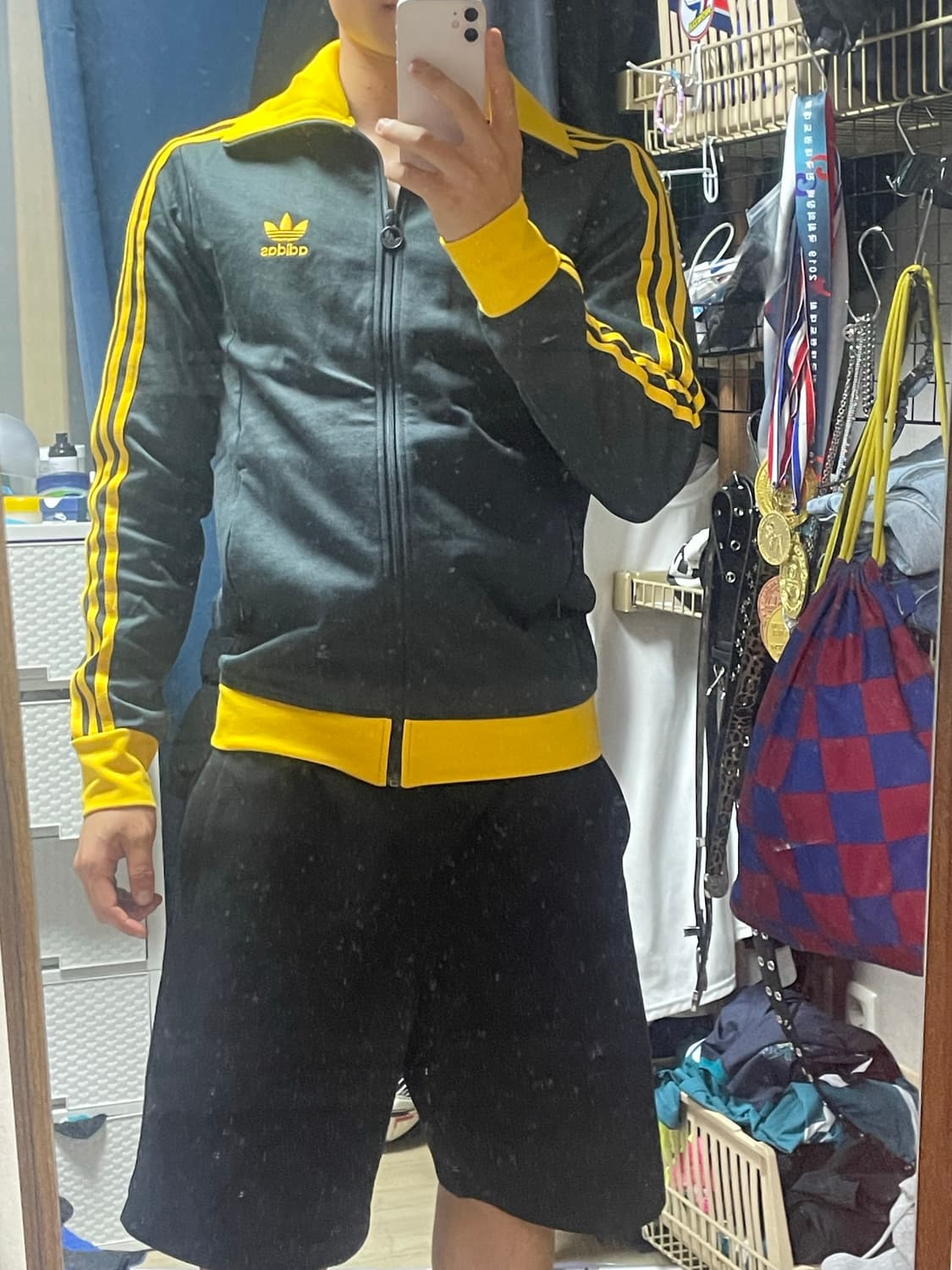 아디다스 카키 옐로우 유로파 져지 상품이미지2