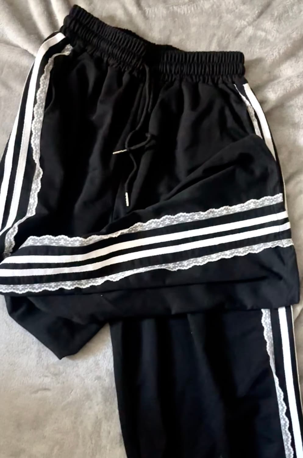 빈티지 y2k 삼선 레이스 트레이닝 팬츠 상품이미지1