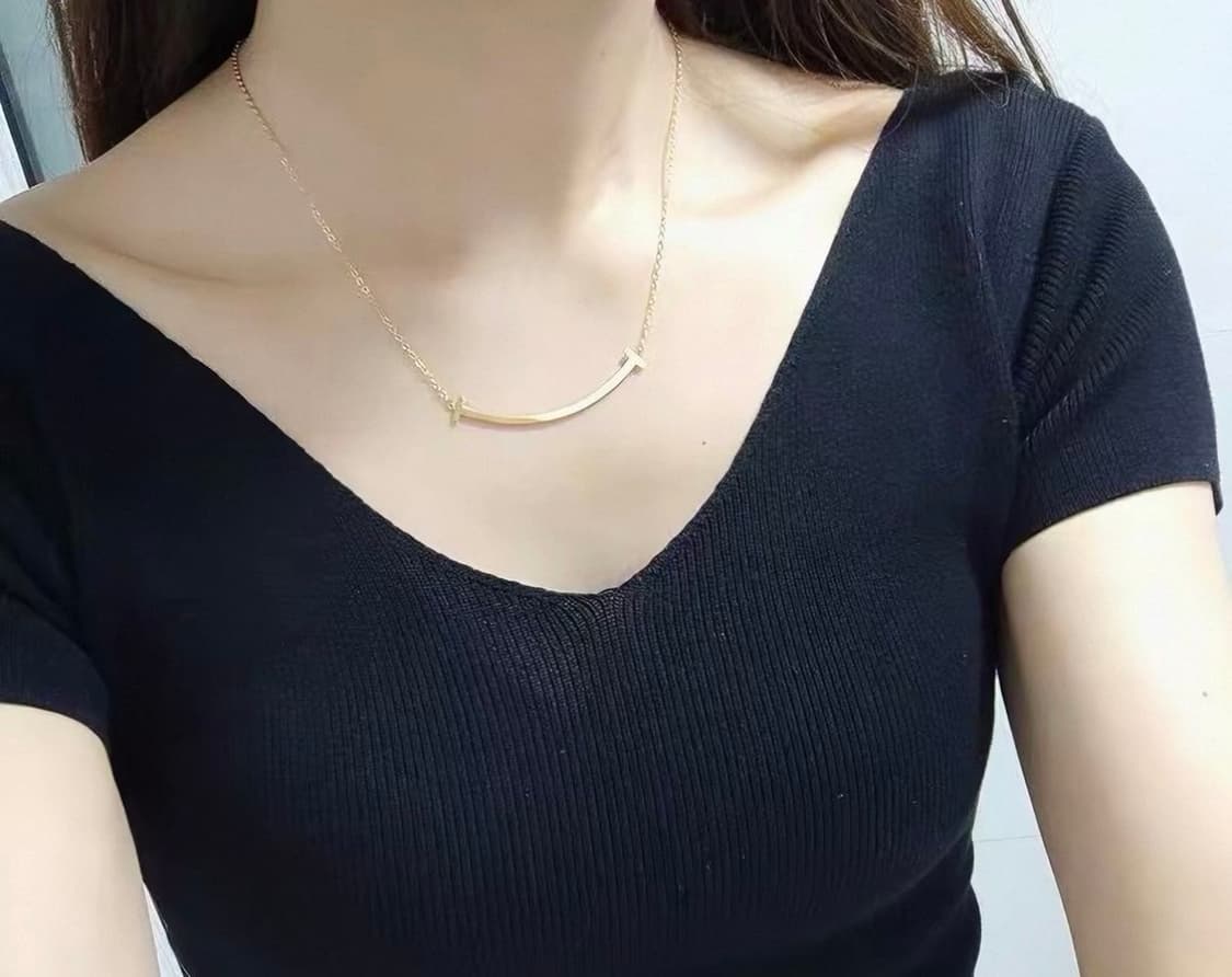 티파니앤코 스마일 팬던트 목걸이 골드 상품이미지5