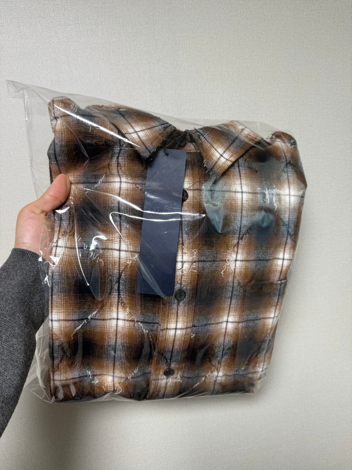 (48) 준지 25fw 아가일 패턴 셔츠 상품이미지1