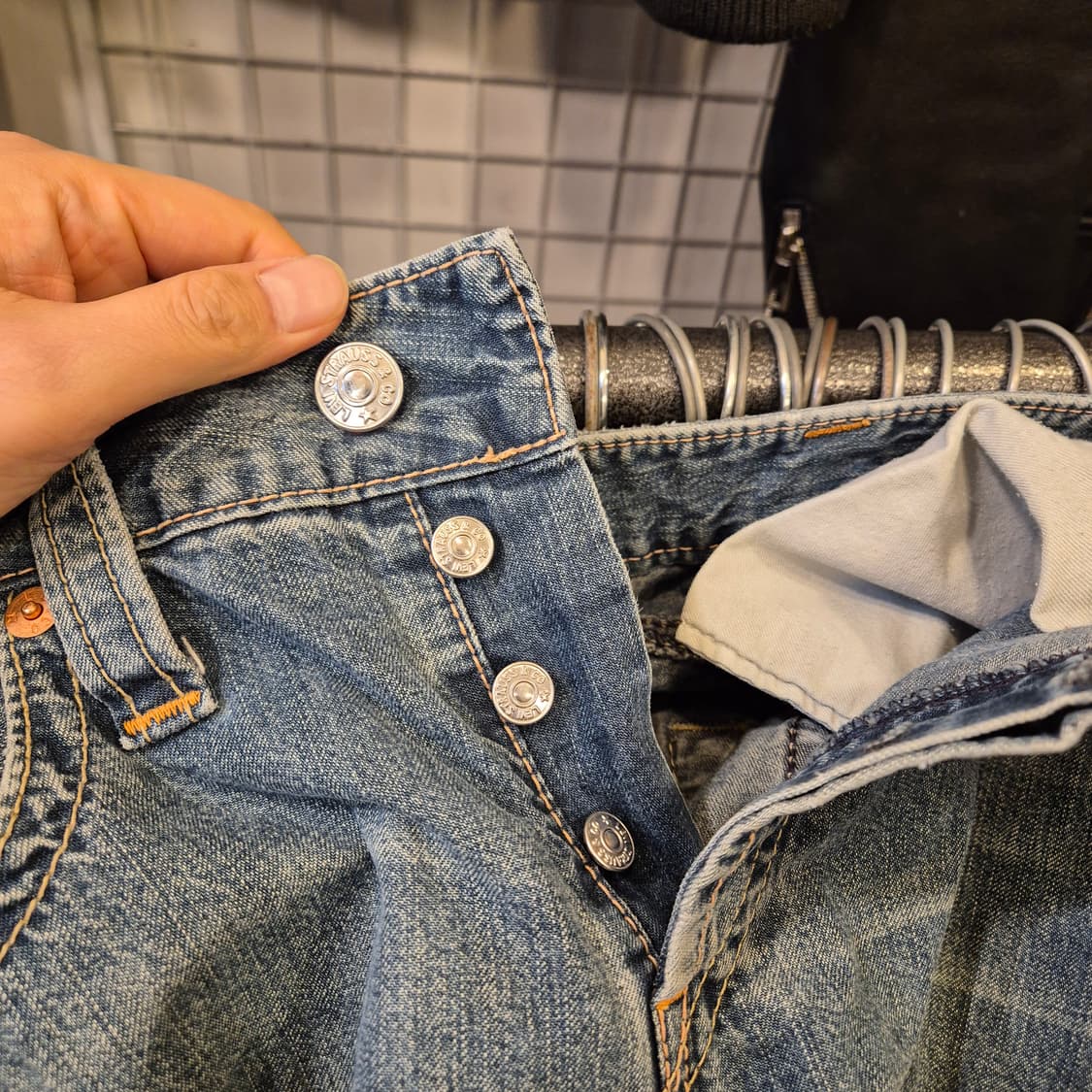 30~31인치 리바이스 1907 부츠컷 워싱청바지  상품이미지6
