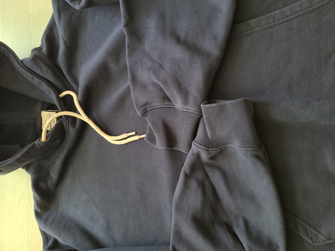 소버먼트 950g 솔리드 후디 잉크 네이비 후드티 상품이미지4