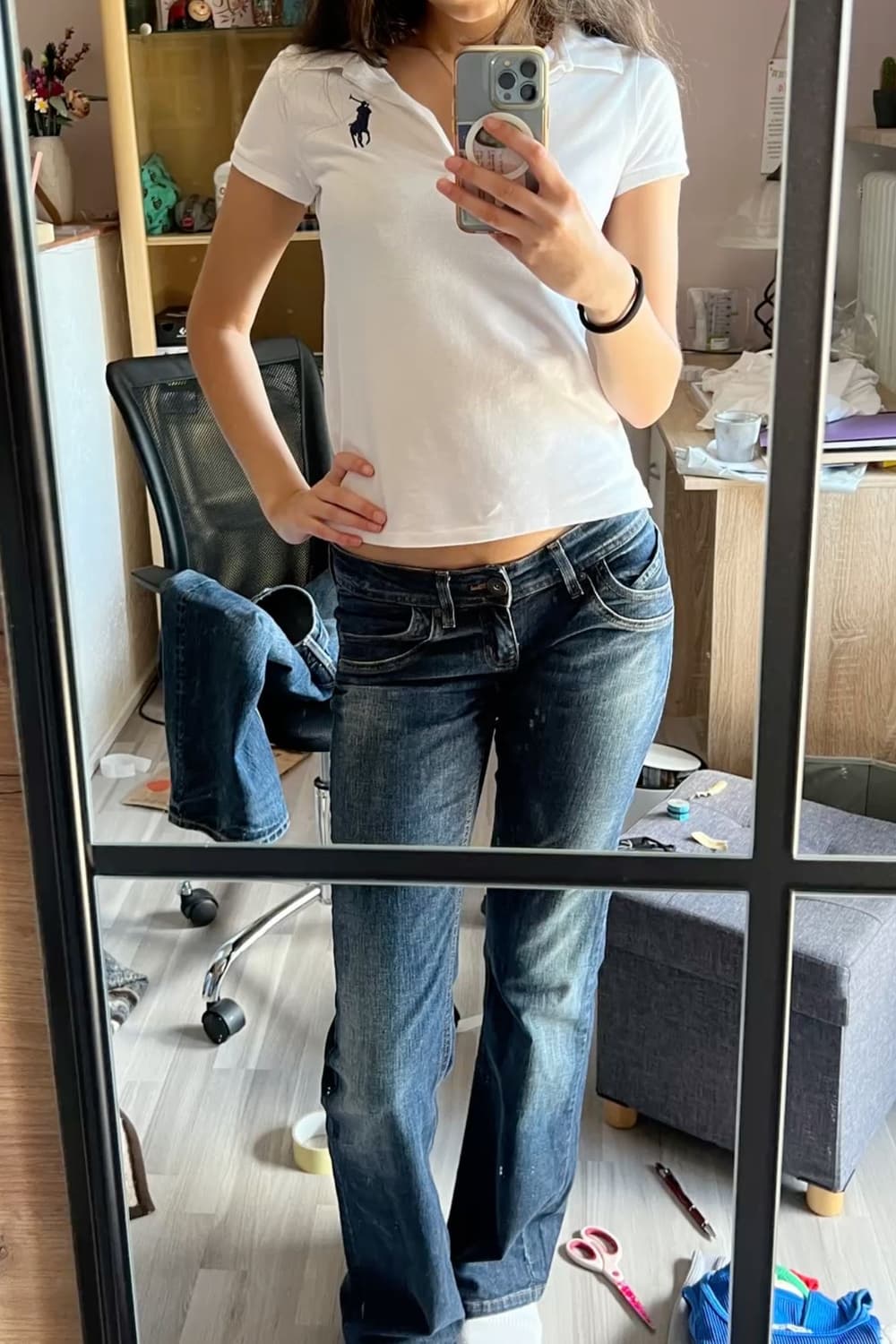 빈티지 폴로 카라티 여성용  상품이미지5