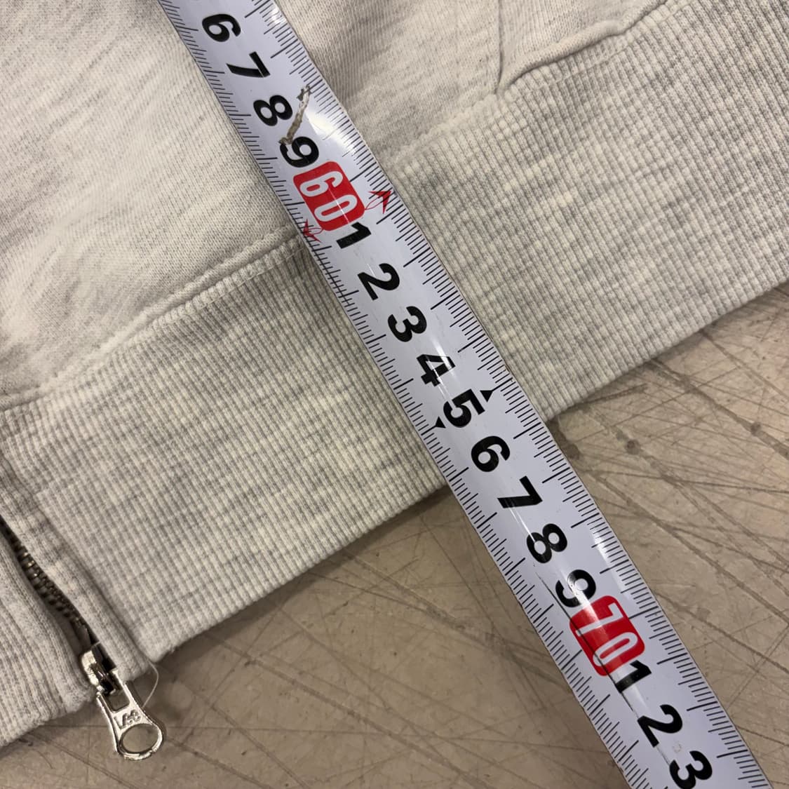 Lee 스몰로고 그레이 후드집업 상품이미지4