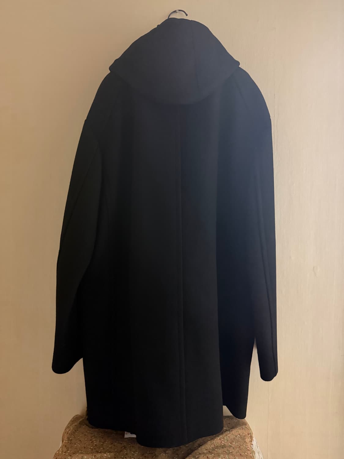 준지 후디드 더블 코트 블랙 48 상품이미지5