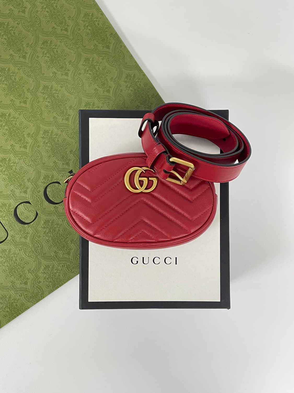 새상품 구찌 GG 마몽 마틀라세 벨트백 상품이미지3