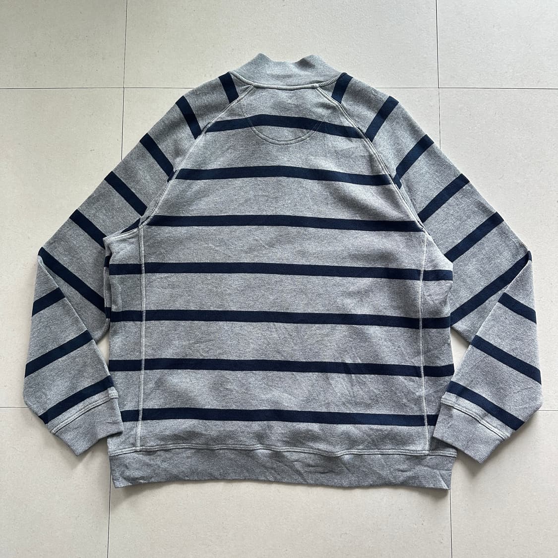 엘엘빈 코튼 하프집업 스트라이프 니트 XL 상품이미지6