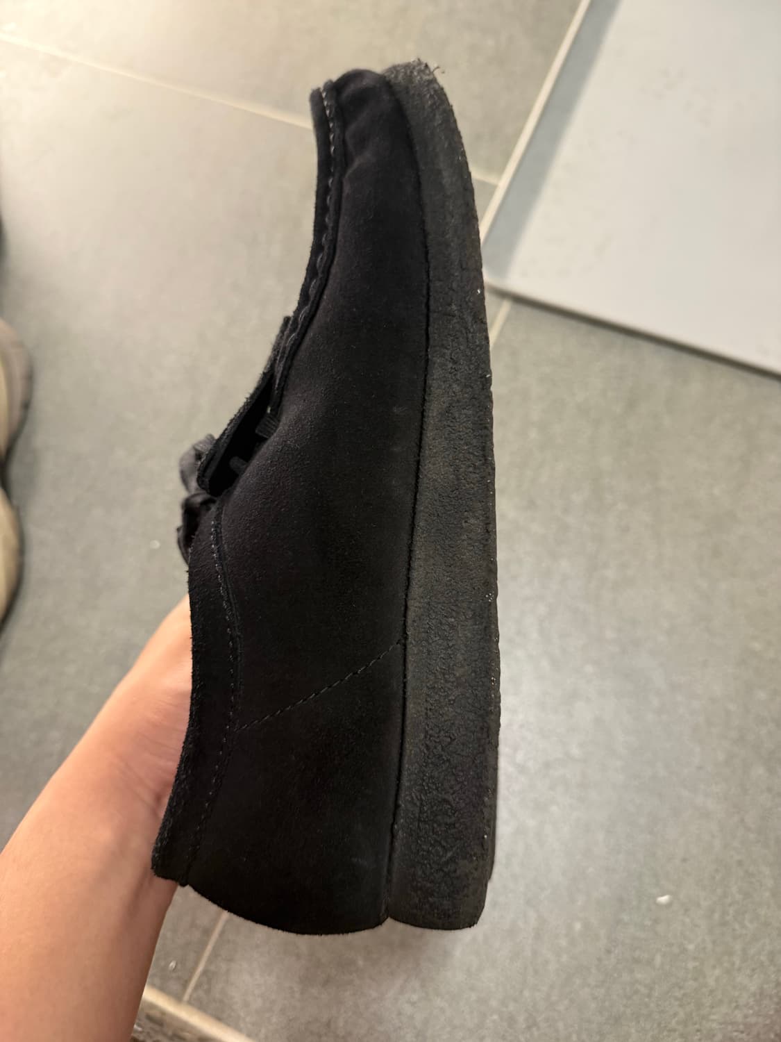 클락스 왈라비 블랙 스웨이드 285 상품이미지2