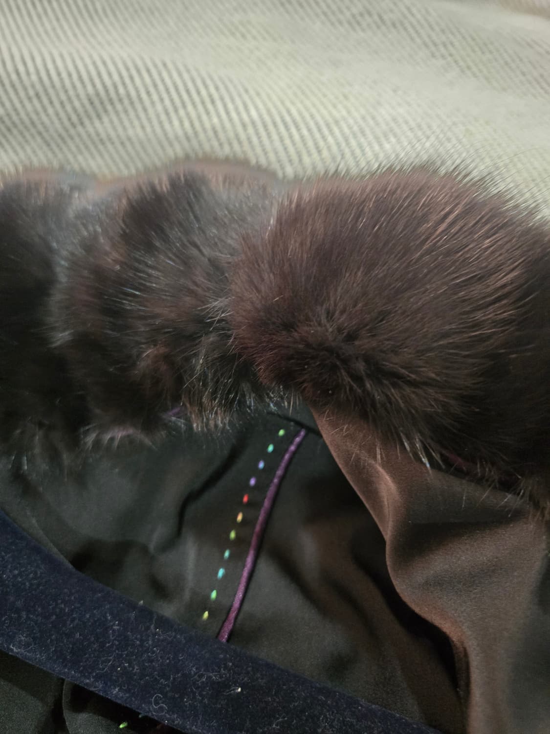 (새상품)주말특가  블랙세이블코트 상품이미지5