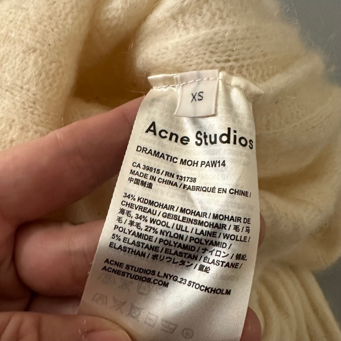 아크네스튜디오 acne studios 모헤어 혼방 니트 스웨터 상품이미지6