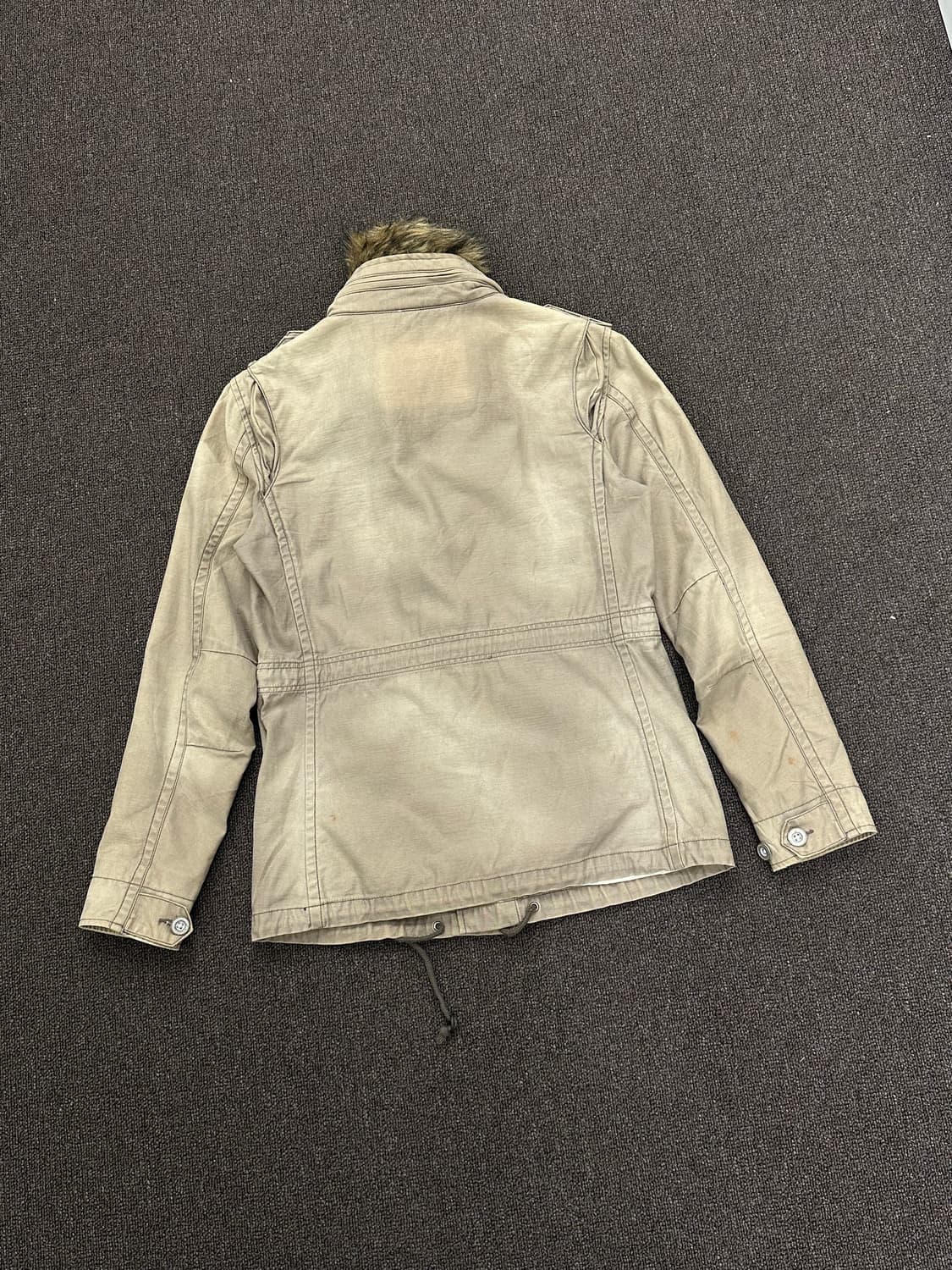 38)Japanese vintage 여성 퍼 후드 야상 자켓 상품이미지9