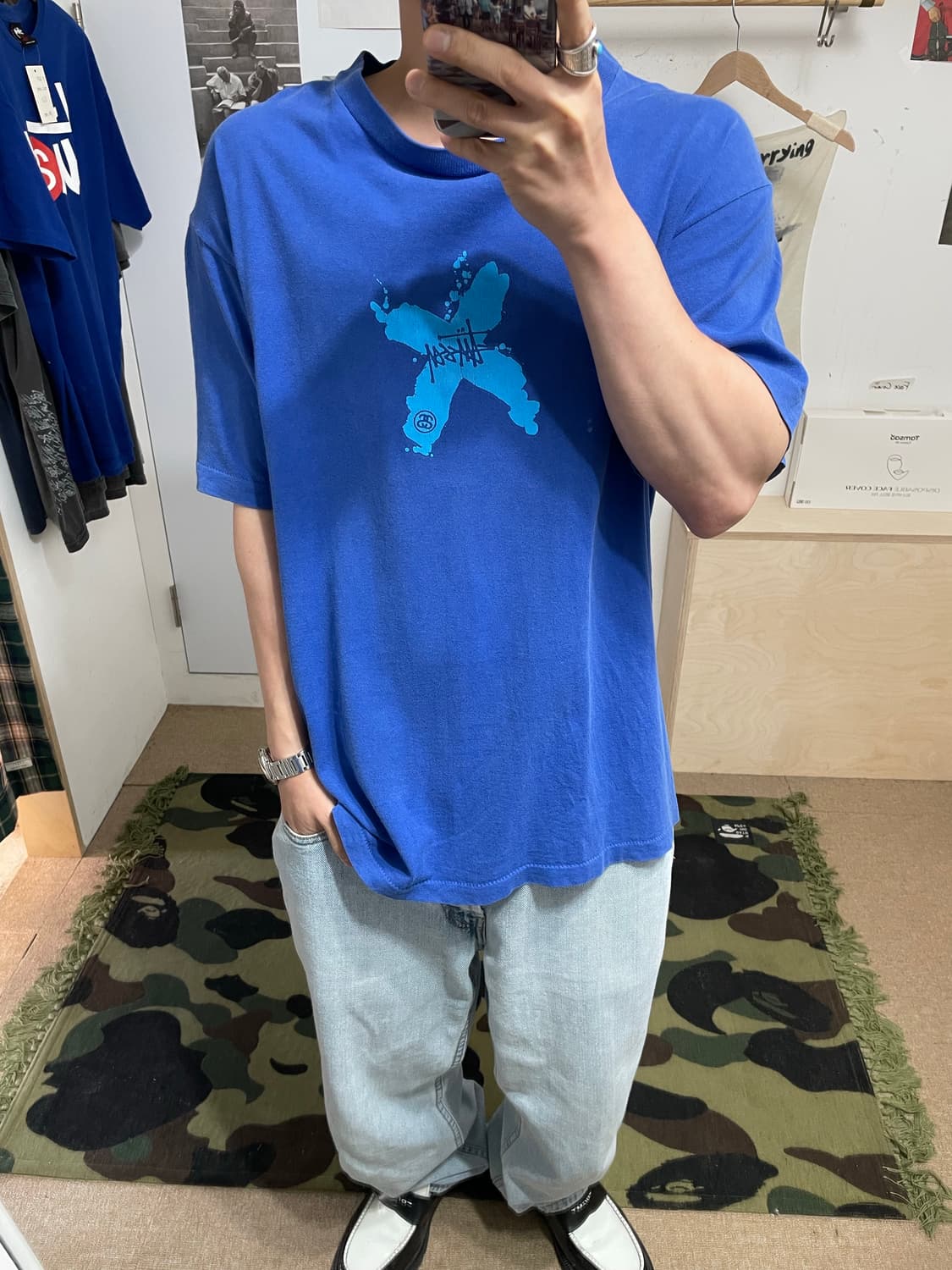 90‘s 올드 스투시 made in usa (L) 상품이미지7