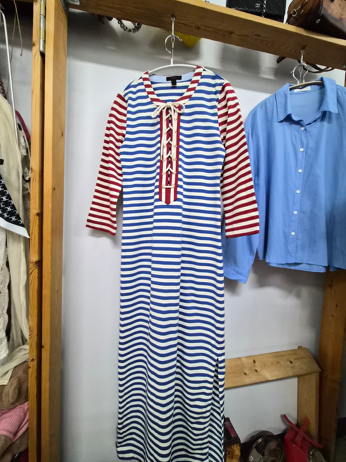 제이크루 스트라이프 롱 원피스 상품이미지1