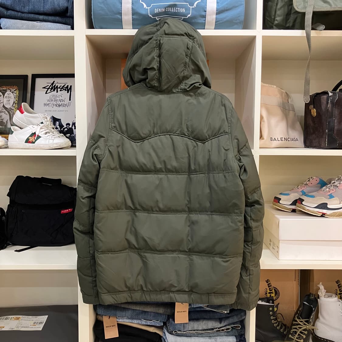 홀리스터 카키 후드 패딩 점퍼 S 상품이미지3