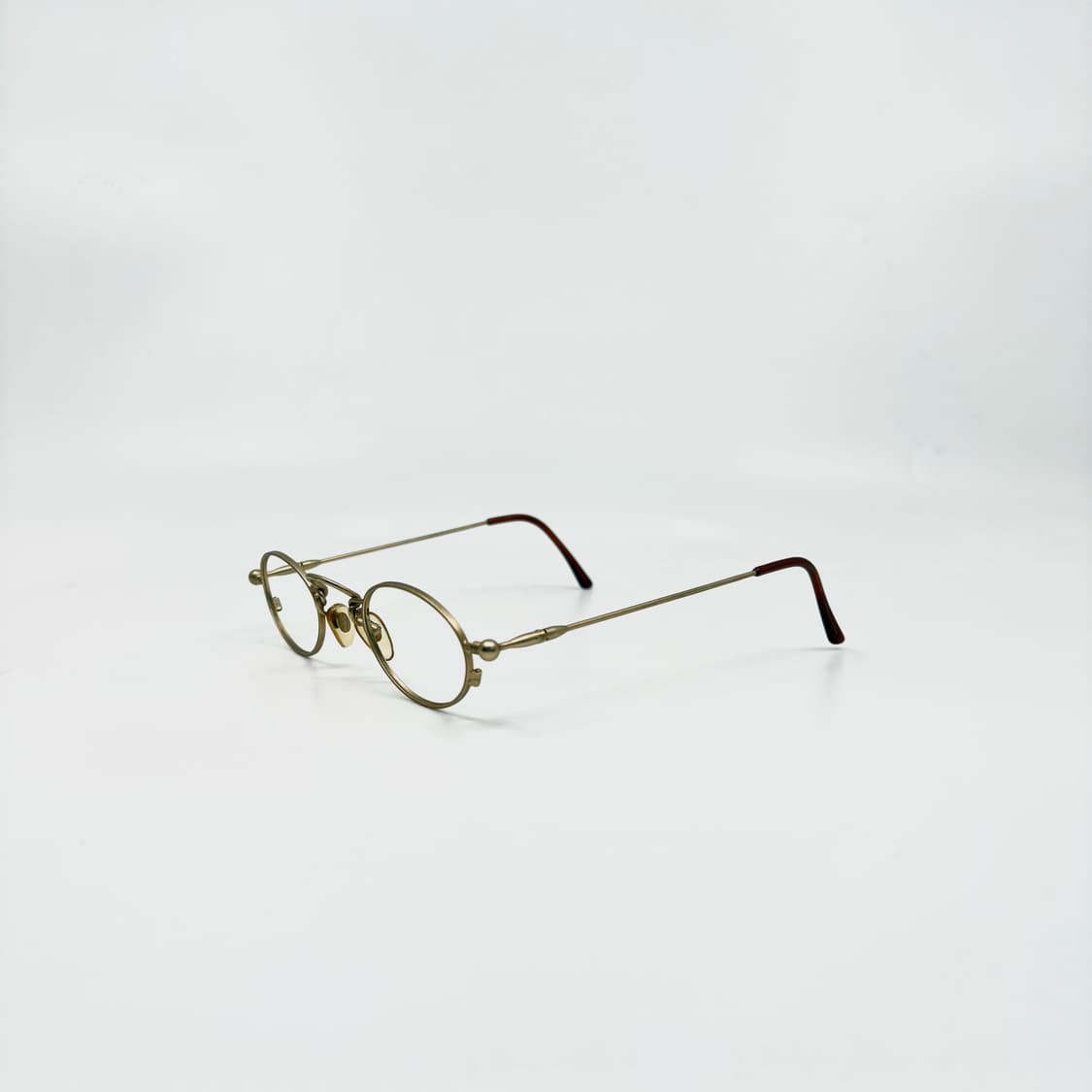 OPTITAL ITALY 이탈리아 빈티지 골드 프레임 무광 메탈 안경 상품이미지3