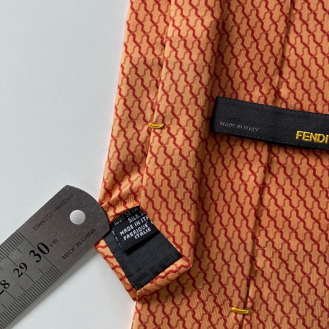 펜디(FENDI) 심플로고 명품 정품 넥타이 상품이미지5