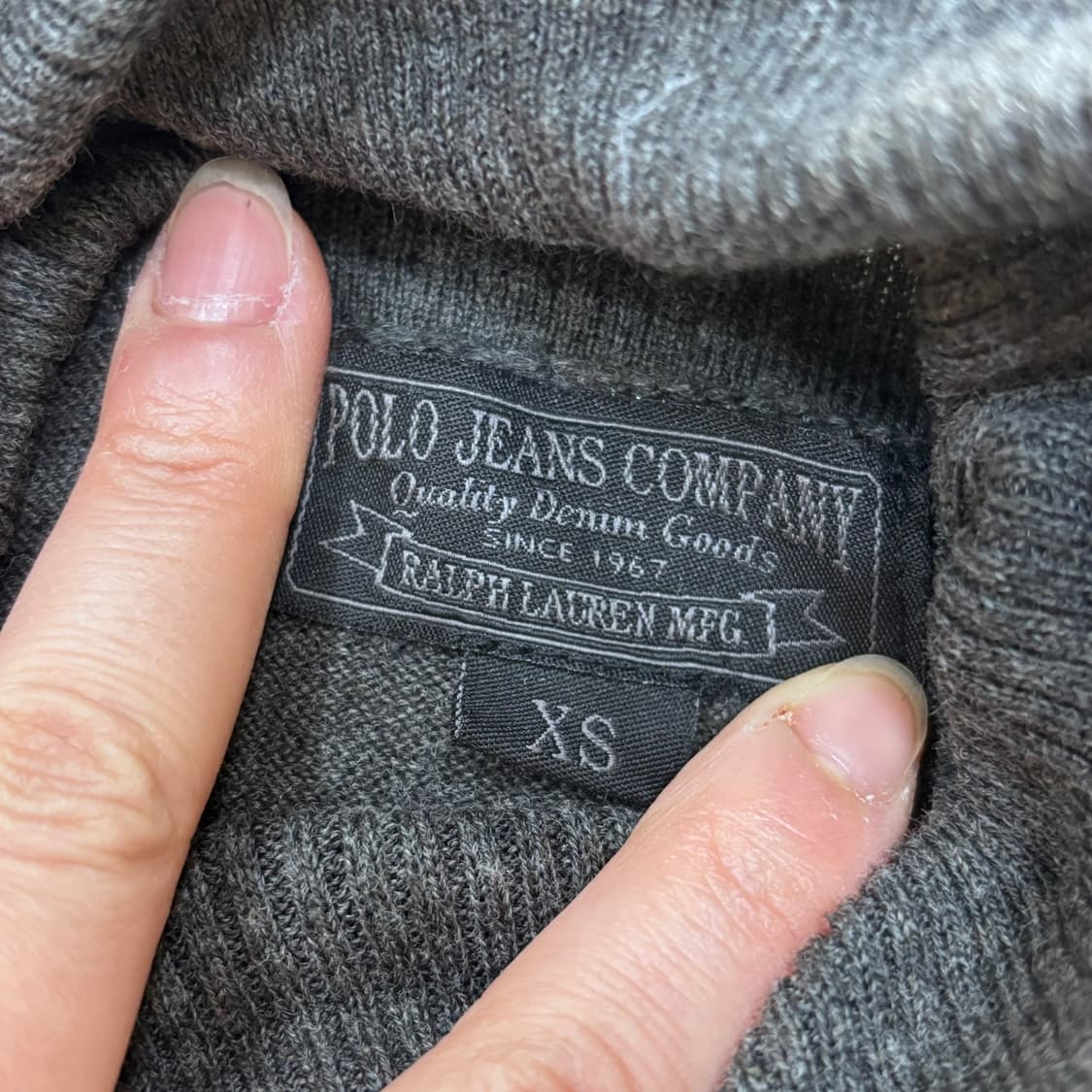 XS 폴로진스컴퍼니 빈티지 긴팔 니트 0320E 상품이미지3