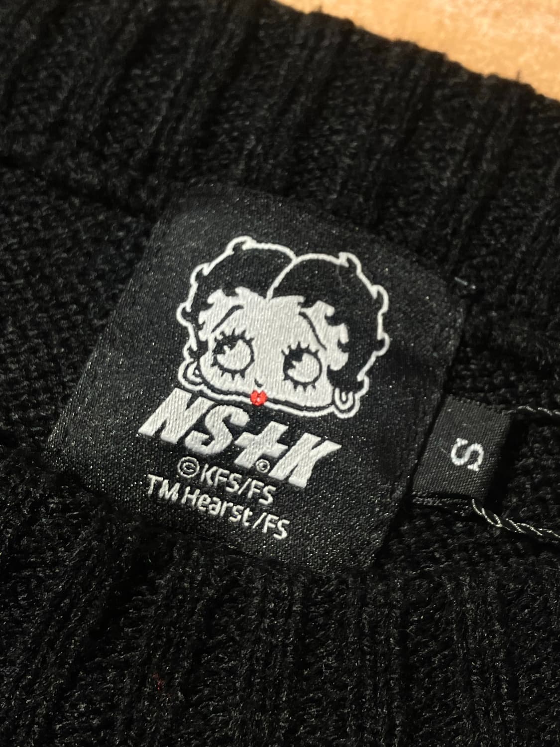 네스티킥 팬시클럽 베티붑 니트 블랙 S   #csz2325 상품이미지4