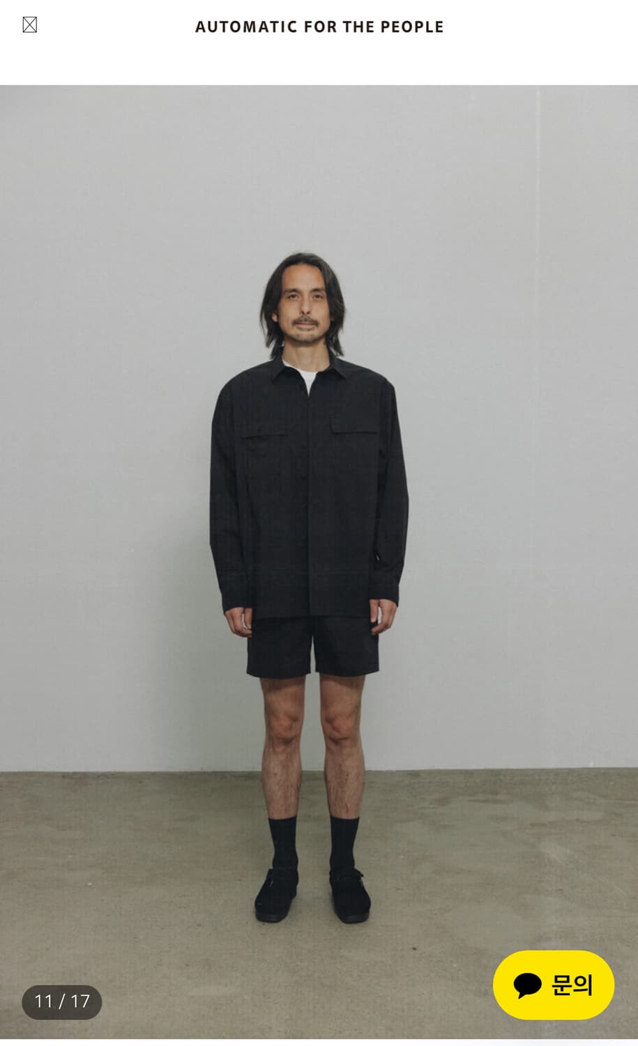 오토매틱포더피플 크로스 포켓 셔츠 상품이미지8