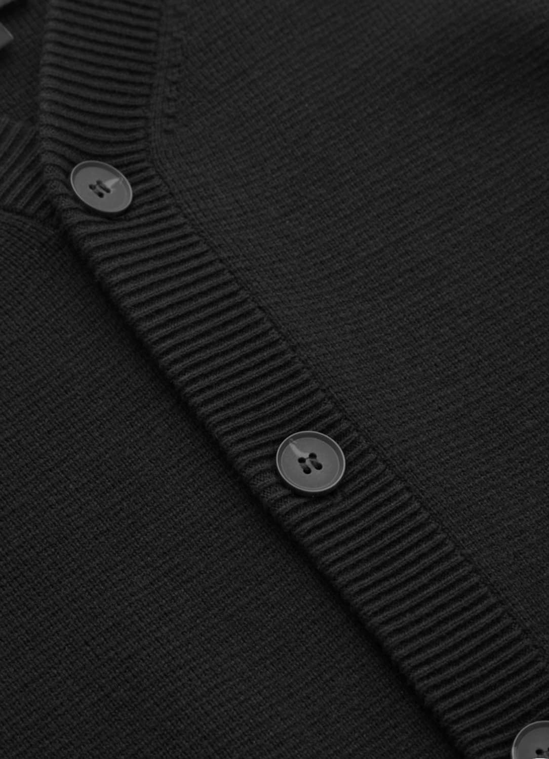 코스 레귤러핏 울 가디건 블랙 M 상품이미지3