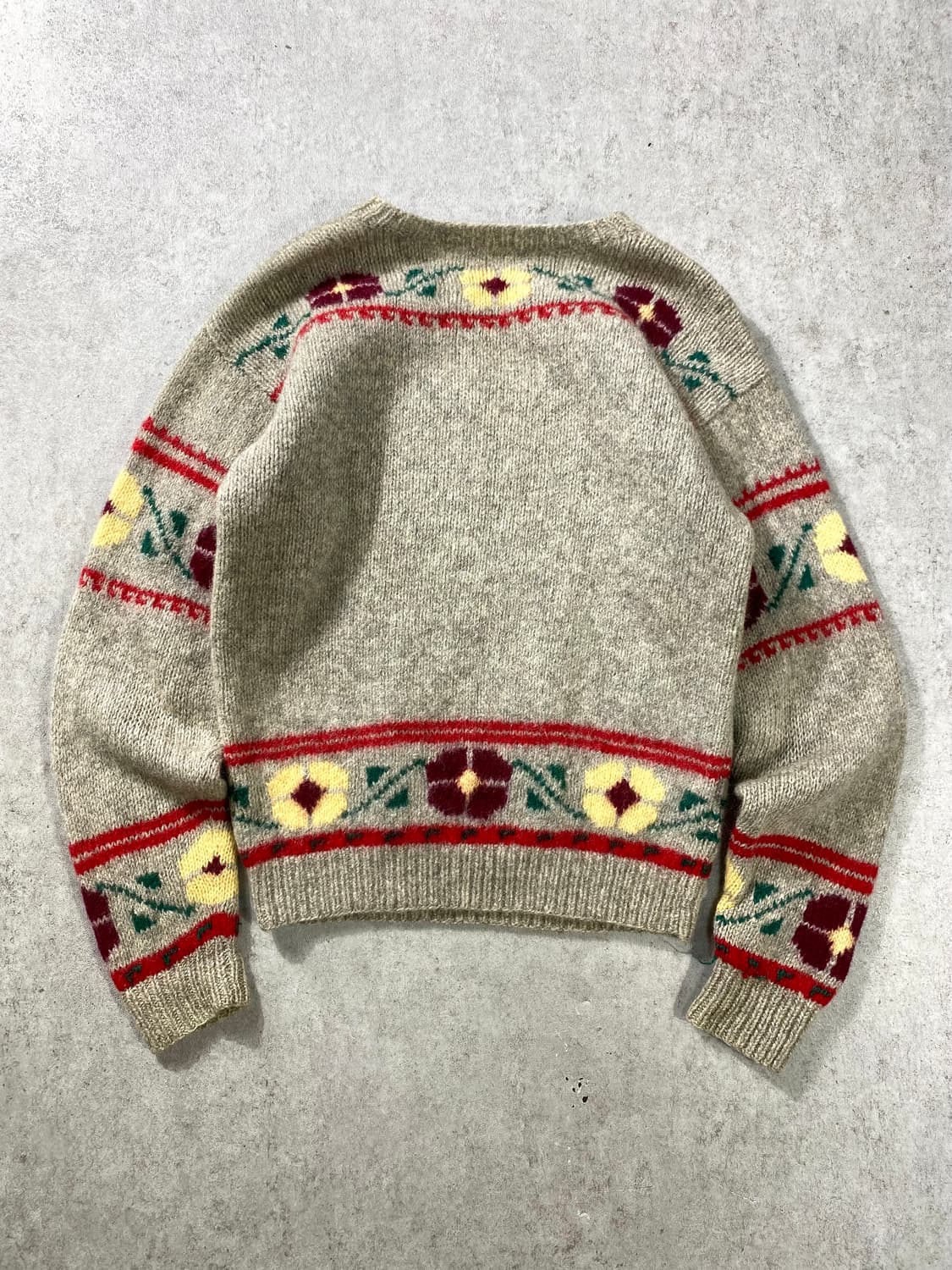 [M] 90s DEANS 셔틀랜드 울 에스닉 패턴 니트 상품이미지5