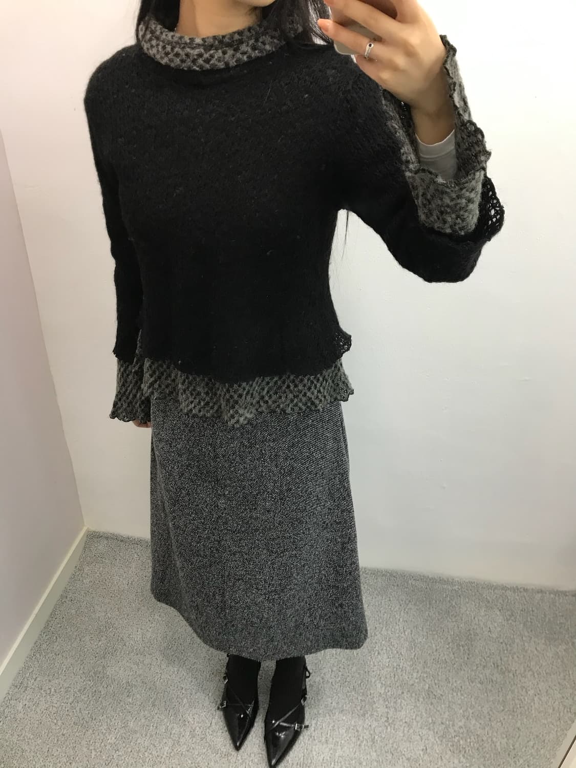 보카시 미디스커트 상품이미지3