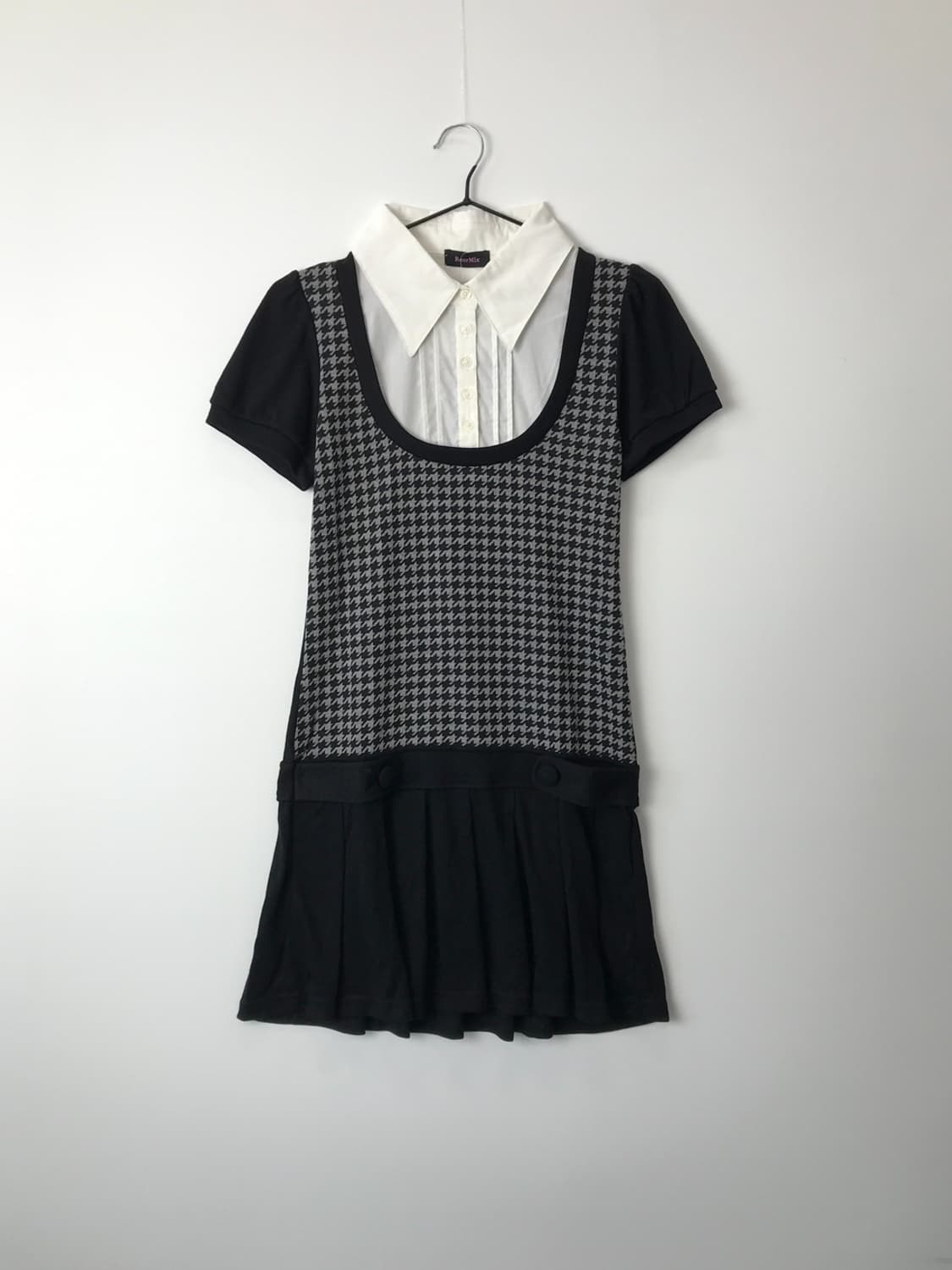 Jpn Minimal Checked Mini Onepiece 상품이미지4