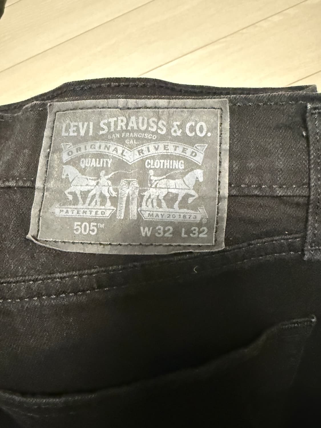 리바이스 블랙진 505 32x32 상품이미지2