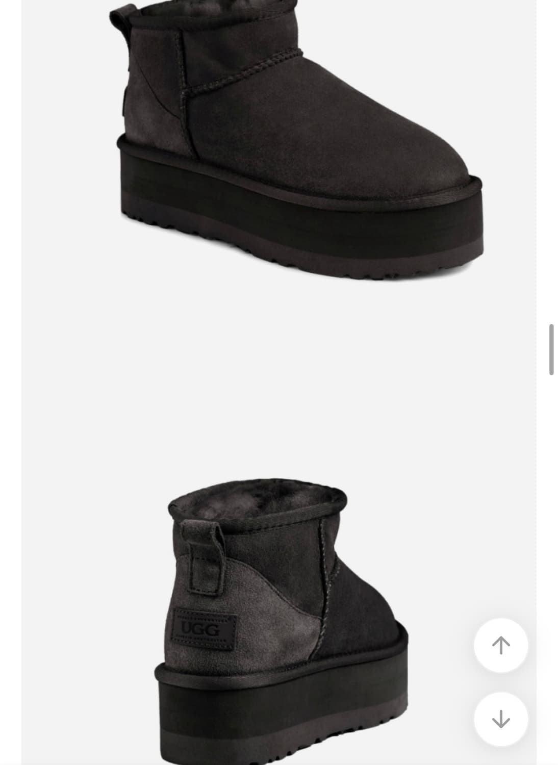 호주 UGG 어그 울트라미니 플랫폼 블랙 10L EU40 상품이미지1