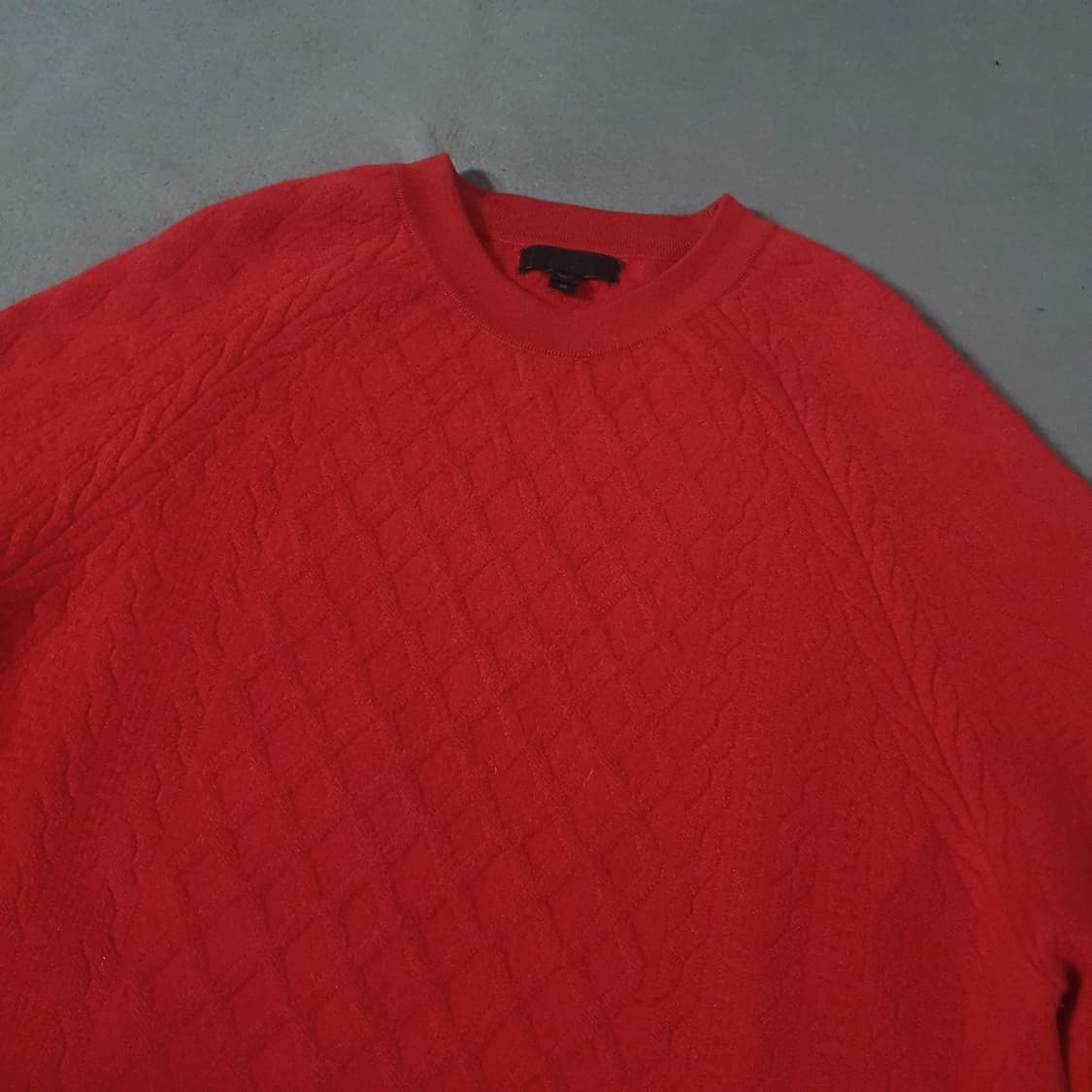 버버리 프로섬 오버핏 케이블 니트 스웨터 M 레드 상품이미지1